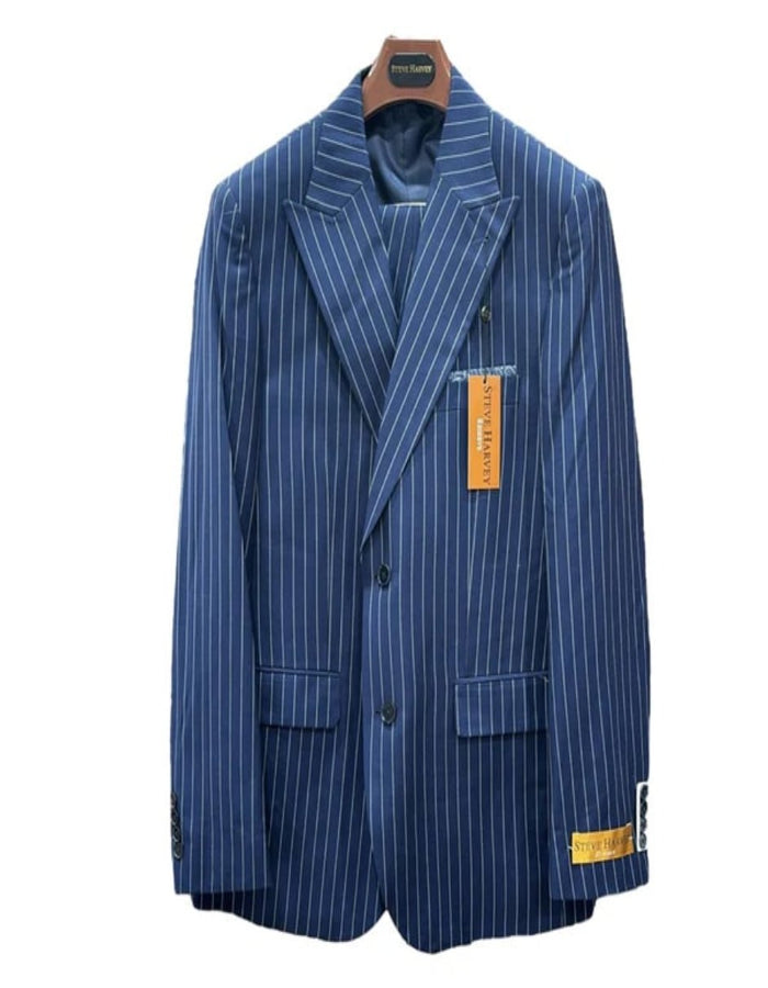 Mens Navy Three Piece Suit by Rossiman