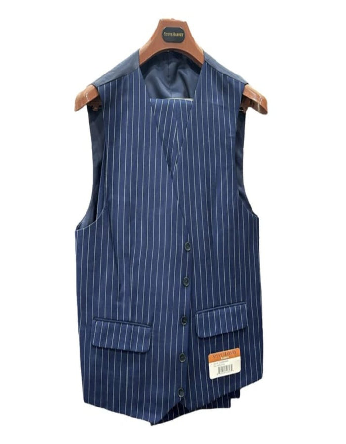 Mens Navy Three Piece Suit by Rossiman