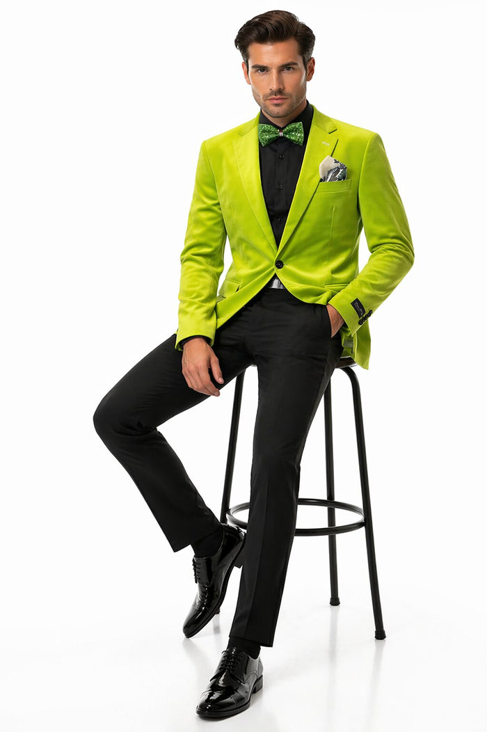 Men's Neon Green ~ Bright Lime Green Blazer ~ Sport Coat