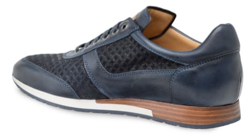 Maxim Calfskin/Suede Blue by Mezlan (Made in Spain)