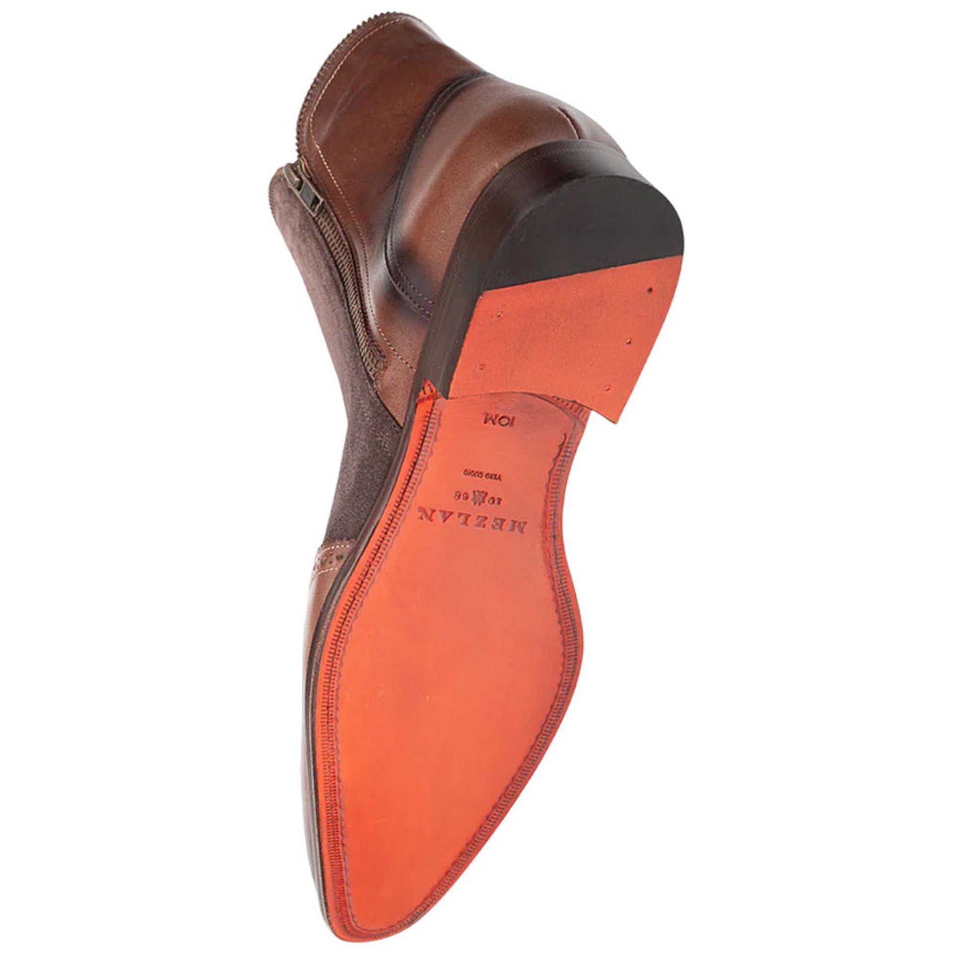 Camilleri Calf/Suede Ankle Zip Boot by Mezlan