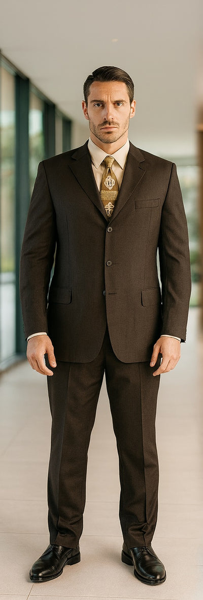 Suits For Big Man BIG & TALL CHARCOAL Discounted Sale Up to Size 82 SUIT HAND MADE - Color: Dark Grey Suit