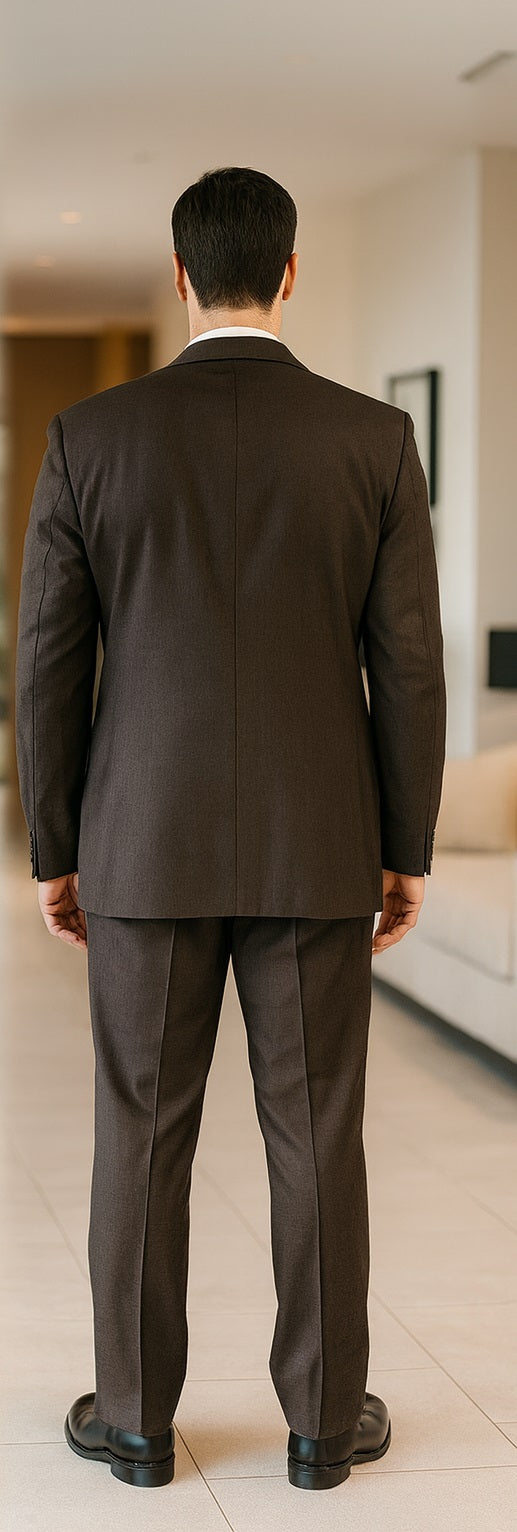Suits For Big Man BIG & TALL CHARCOAL Discounted Sale Up to Size 82 SUIT HAND MADE - Color: Dark Grey Suit