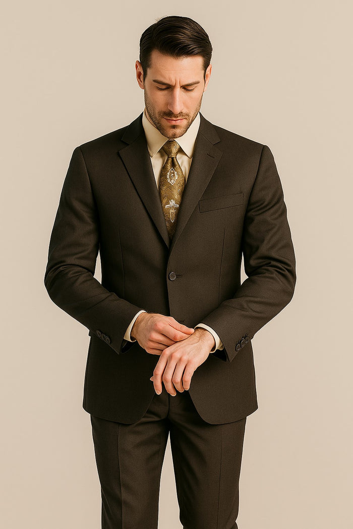Suits For Big Man BIG & TALL CHARCOAL Discounted Sale Up to Size 82 SUIT HAND MADE - Color: Dark Grey Suit