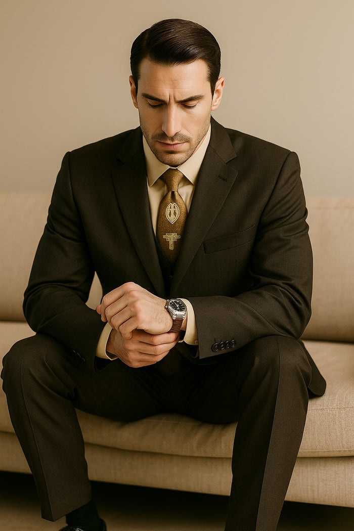 Suits For Big Man BIG & TALL CHARCOAL Discounted Sale Up to Size 82 SUIT HAND MADE - Color: Dark Grey Suit
