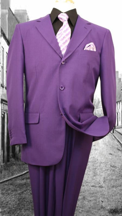 Super 120'S G-Purple Solid Color Suit mensusa