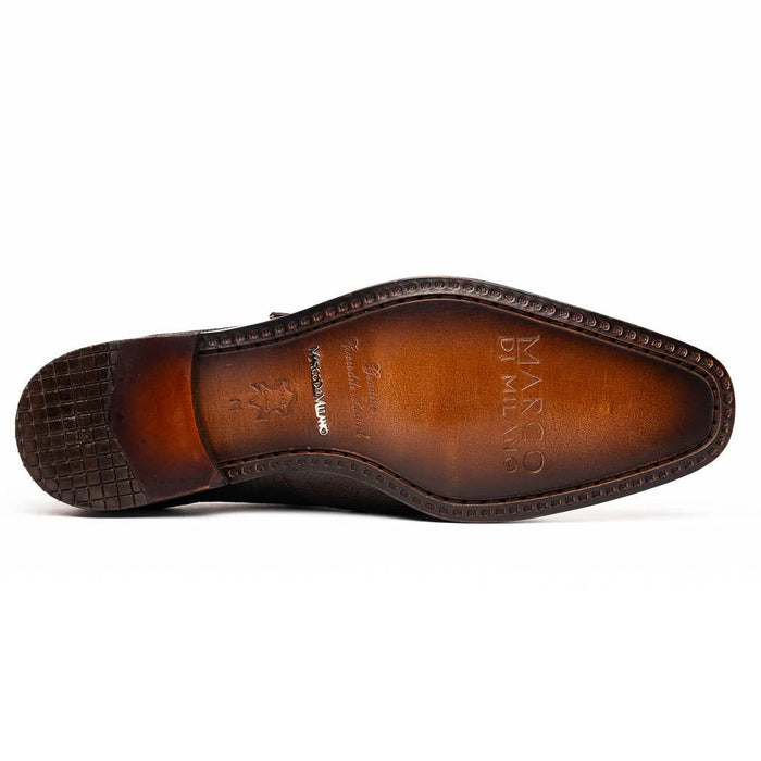 marco-di-milano-toluca-brown-monk-strap-lizard-crocodile-shoes