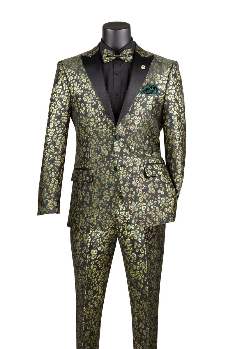 Emerald Green Sim Fit Tuxedo 2-Piece Set