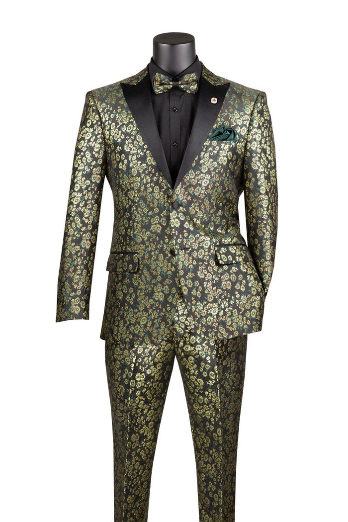 Emerald Green Sim Fit Tuxedo 2-Piece Set