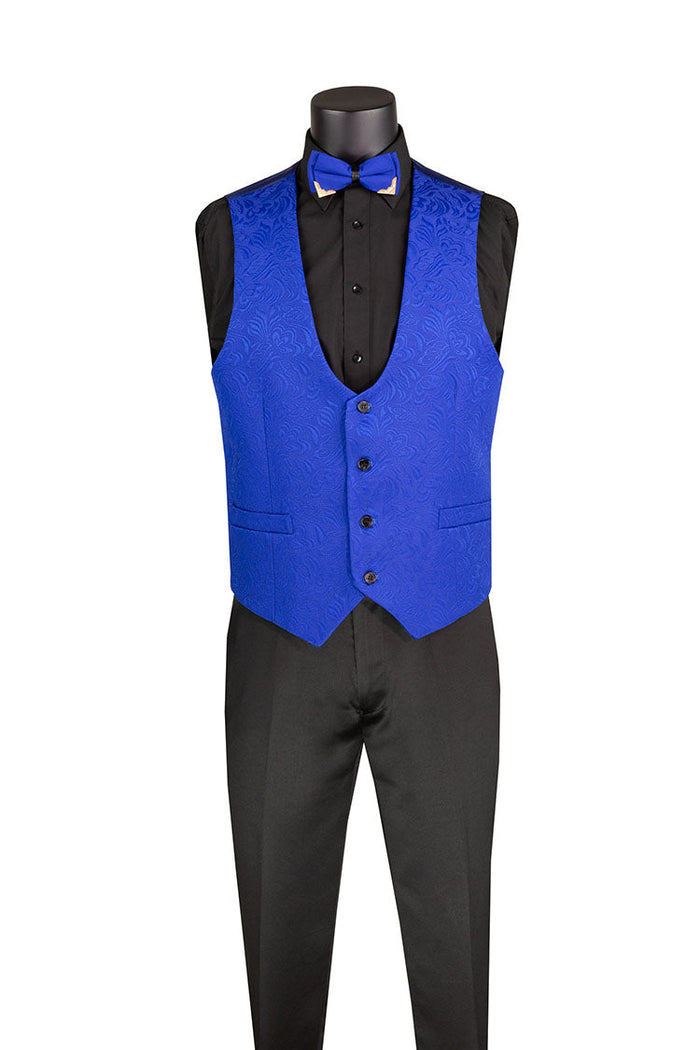 Slim Fit Royal Jacquard Tuxedo 3 Piece