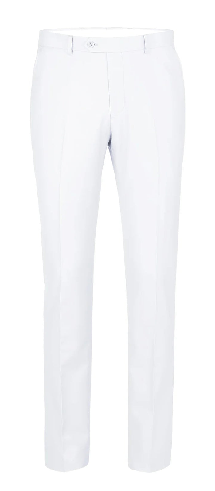 Men's Classic Two Button White Suit