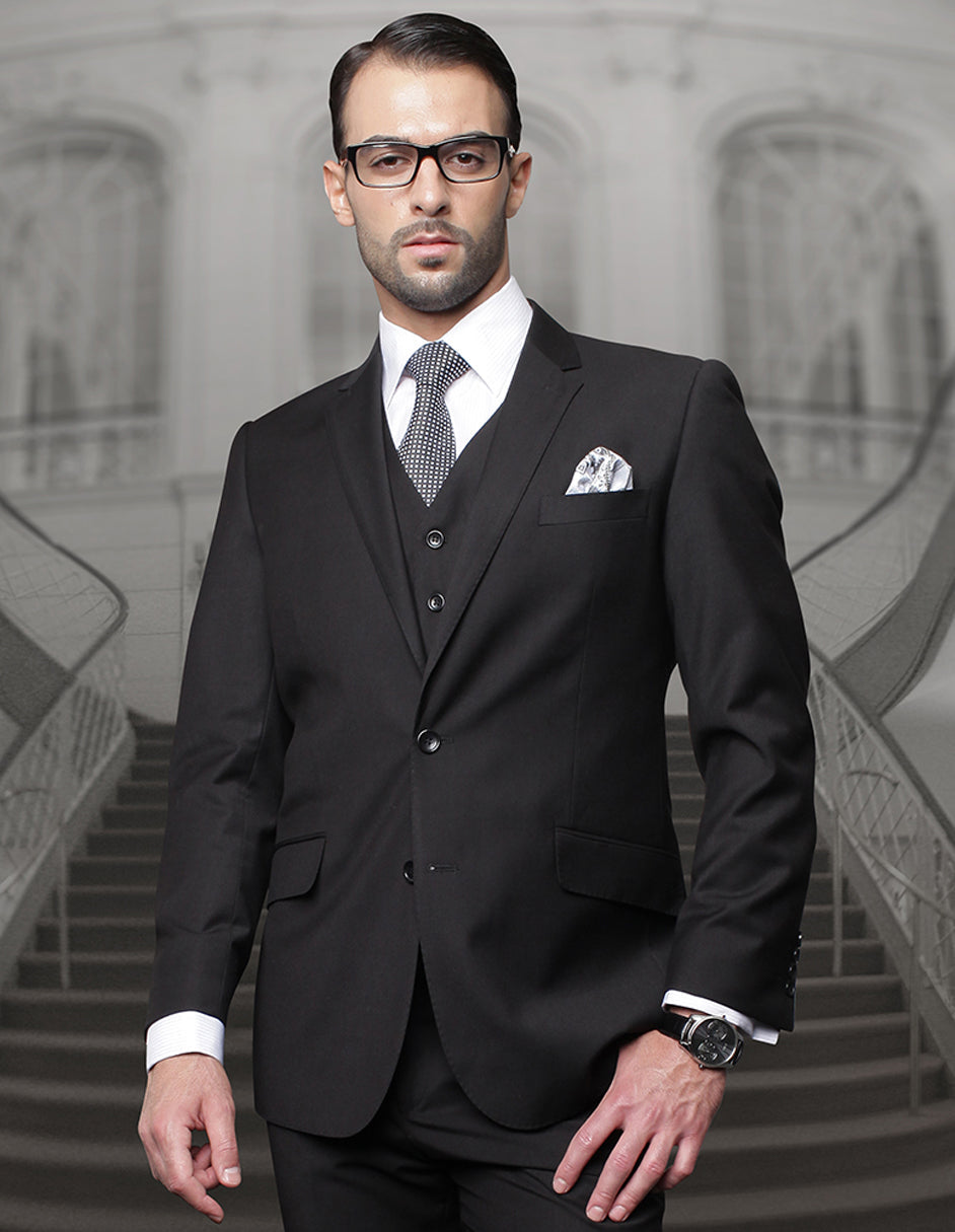 Classic Fit 2 Button Wool Suit for Men