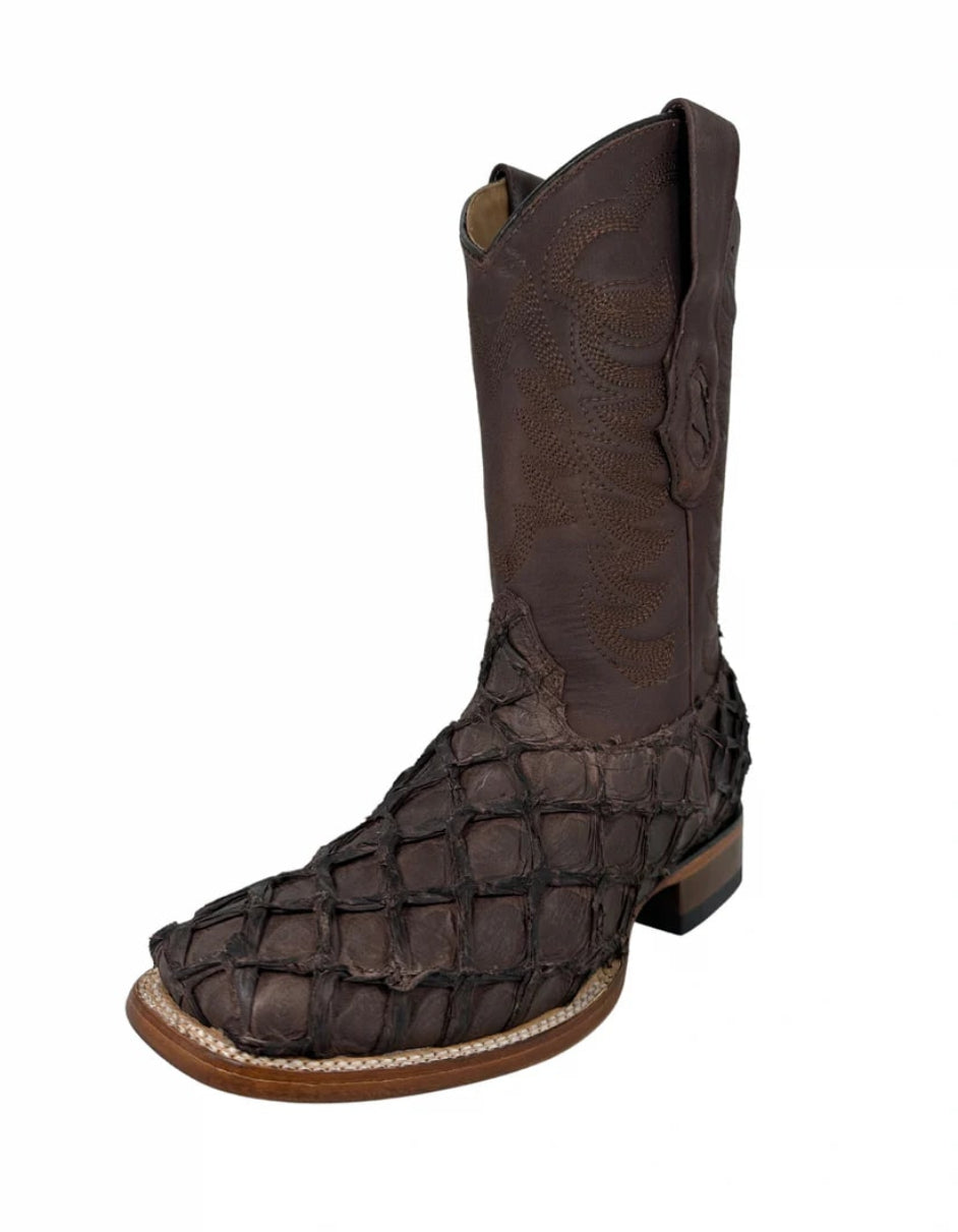 Los Altos Pirarucu Wide Square Toe Boot