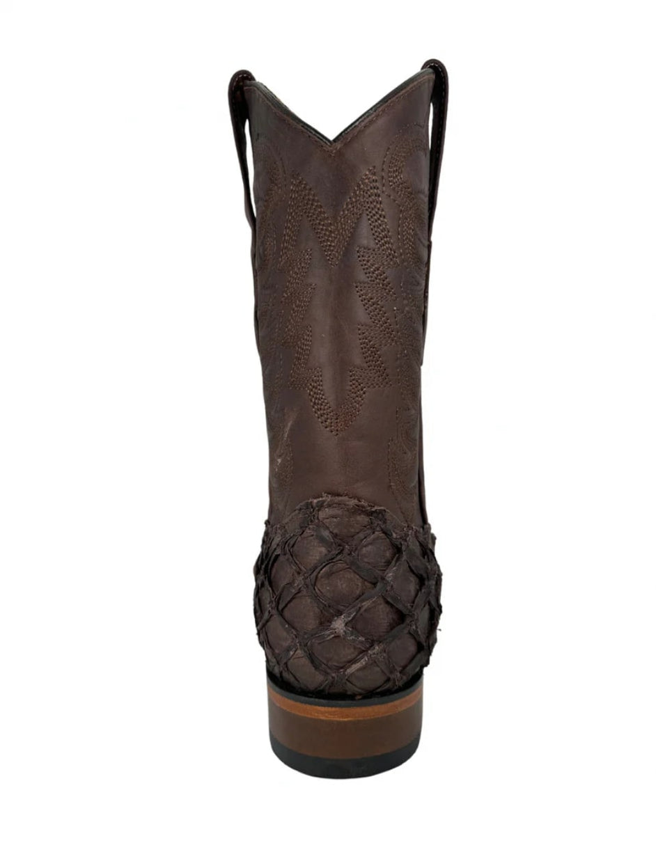 Los Altos Pirarucu Wide Square Toe Boot