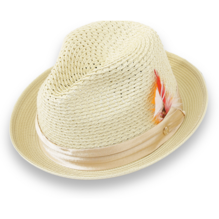 Castor Tan Fedora – Men’s Crushable Straw Dress Hat