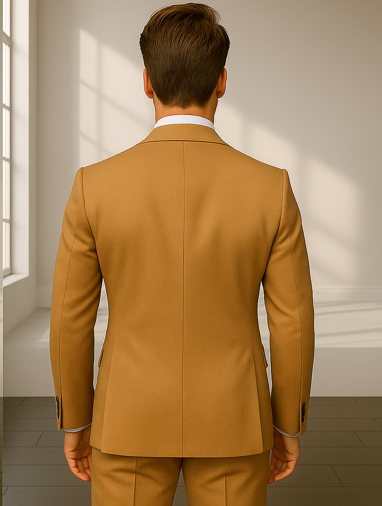 Italian Wool Double Breasted Pinstripe Suit