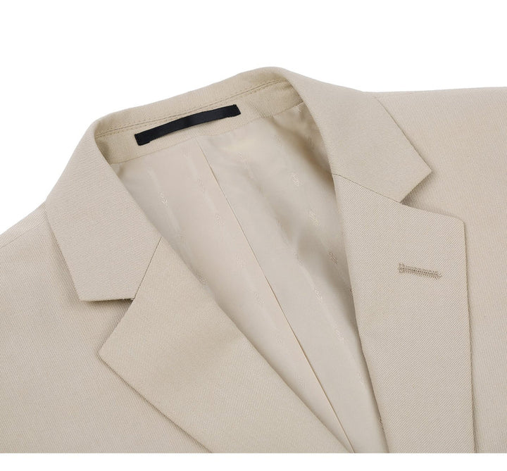 Classic Two Button Suit with Vest Option - Light Tan