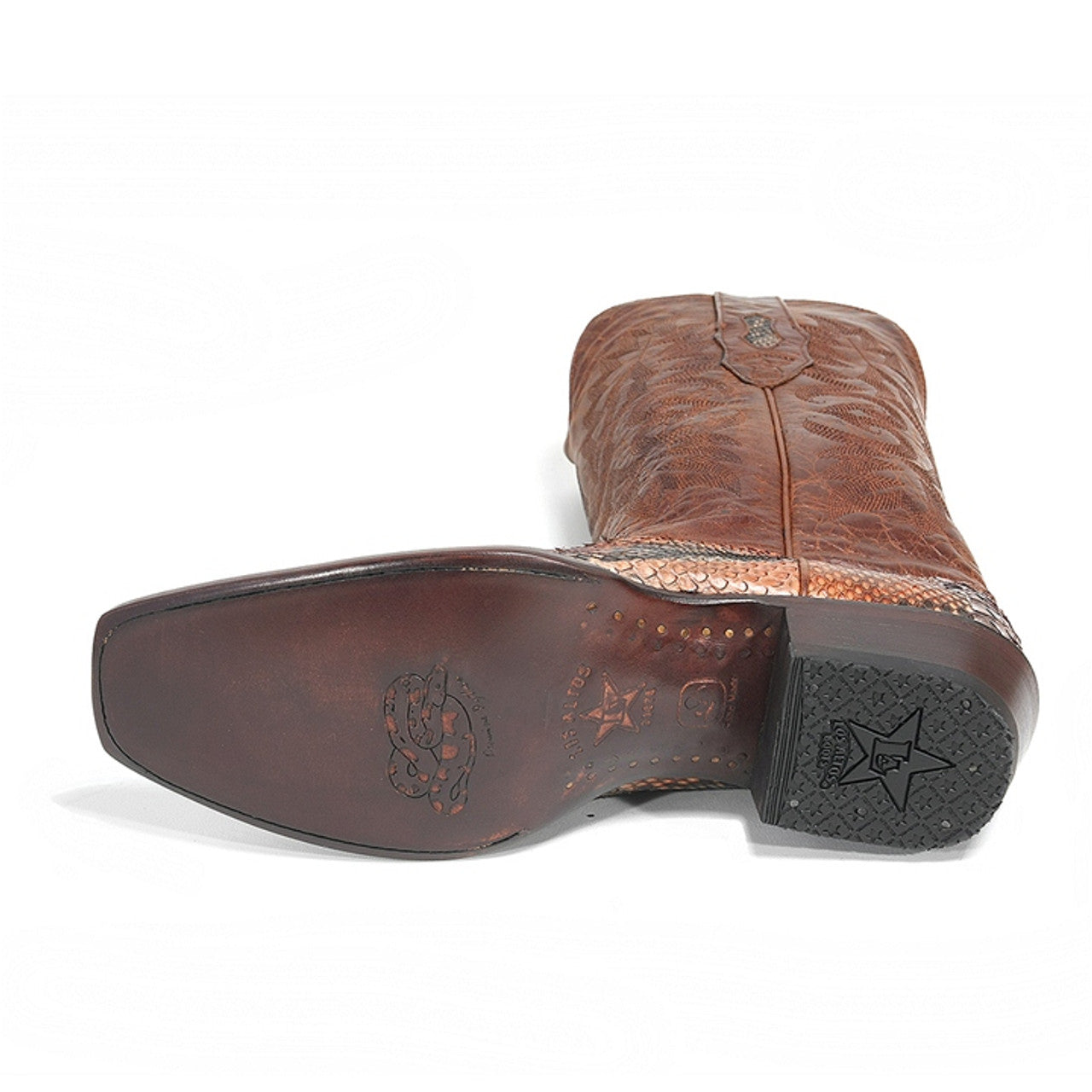 Los Altos Python Skin Western Boots