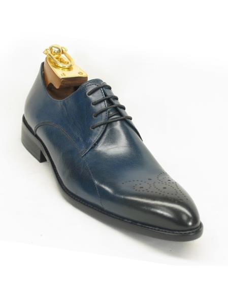 Men's Teal/Charcoal Fashionable Carrucci Lace Up Style Shoe