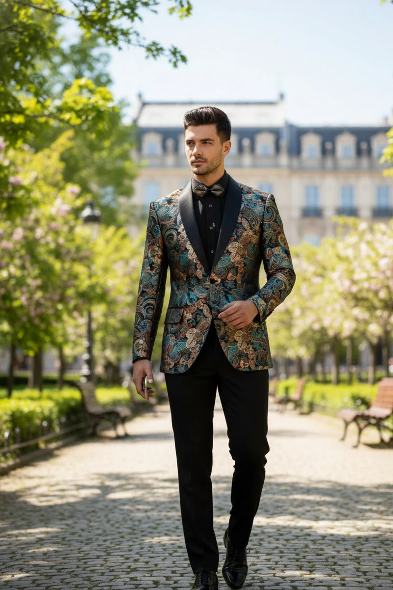 Teal Tuxedo Jacket