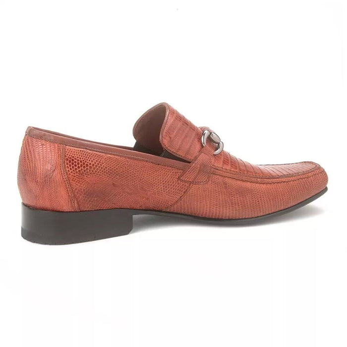 Cognac Teju Lizard Slip-on by Los Altos