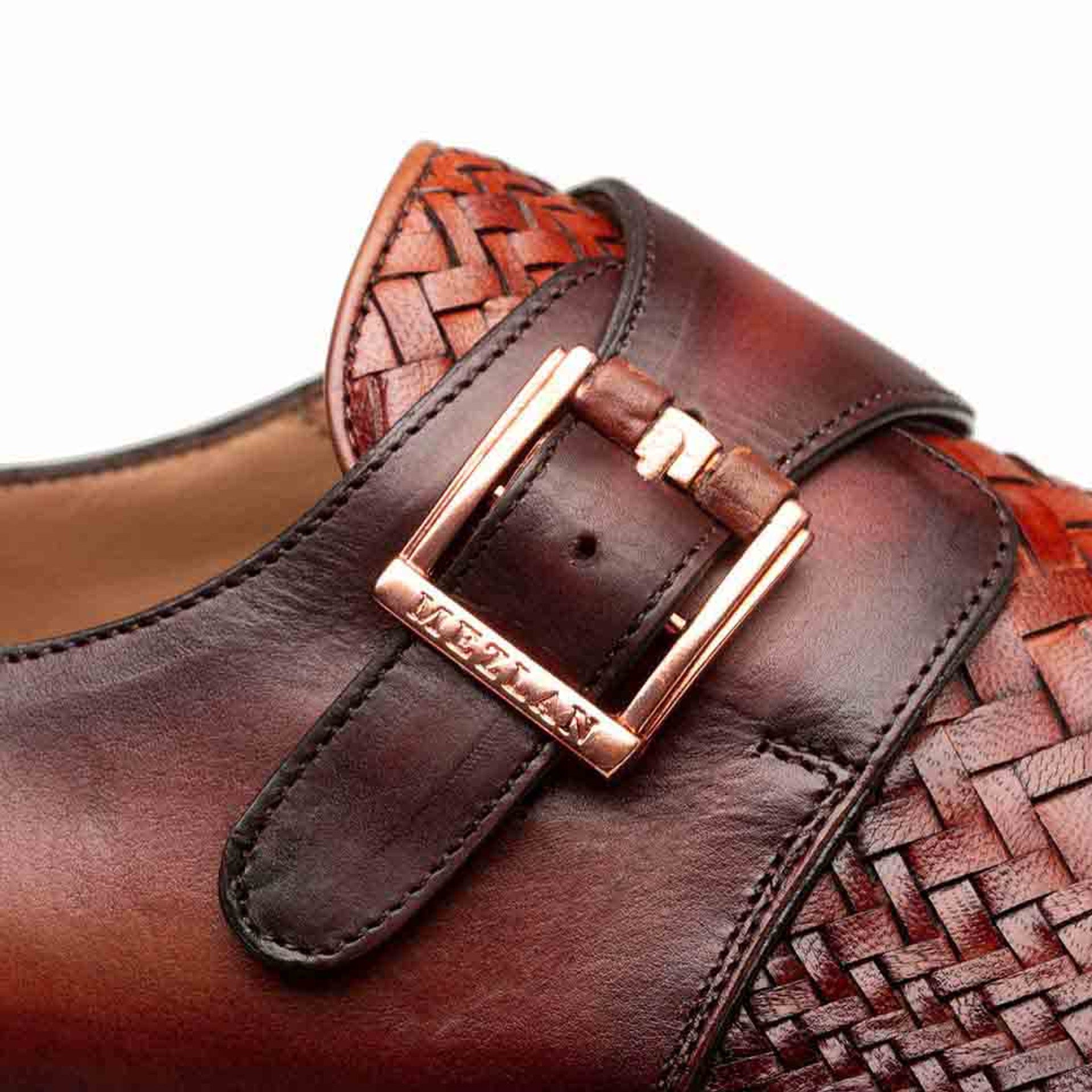 Mezlan Temi Monk Strap Calfskin Shoes
