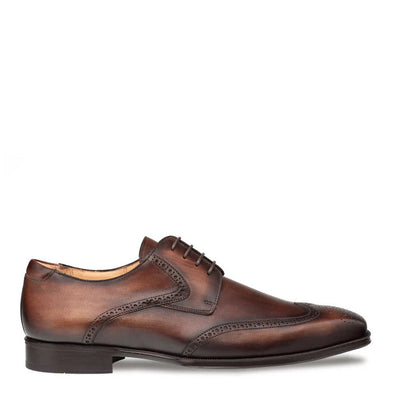 Tasso Wing Tip Derby Chestnut by Mezlan