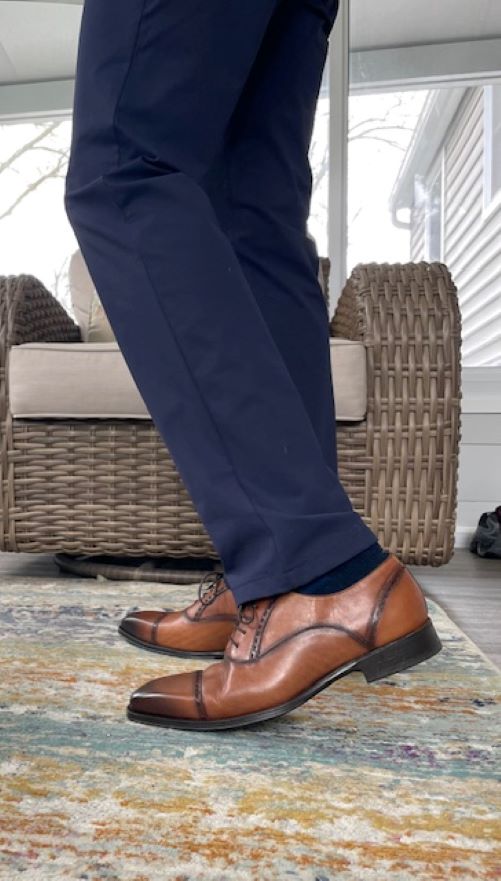Amaro Cognac Leather Cap Toe by Mezlan