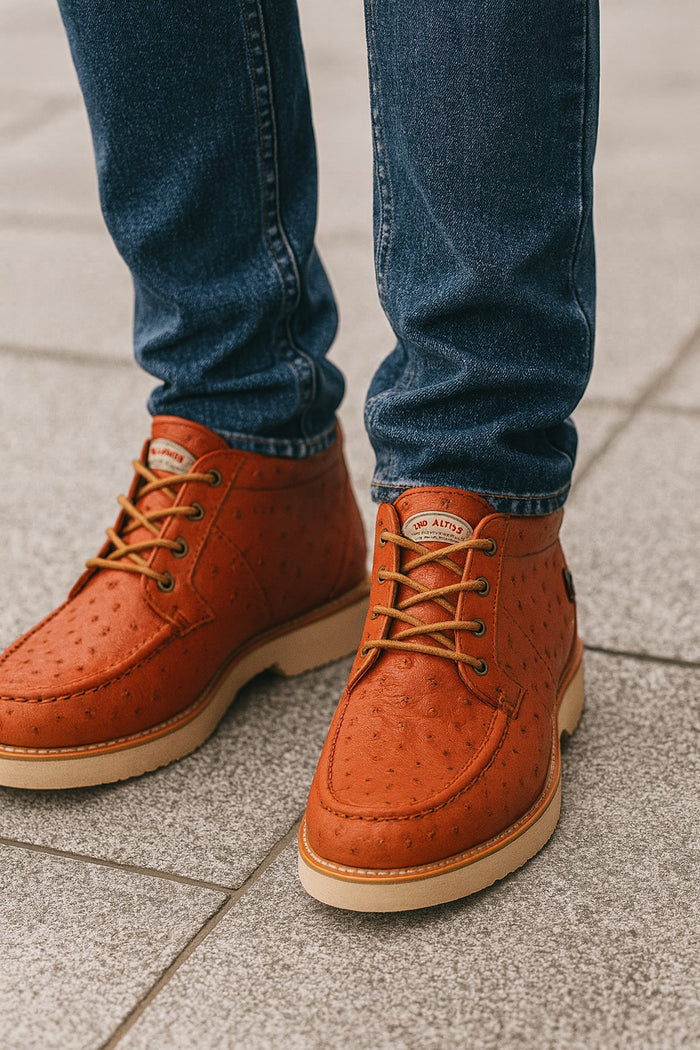 High Top Exotic Skin Authentic Genuine Skin ItalianTennis Dress Sneaker Shoes for Men Los Altos Men's Genuine Full caiman ~ World Best Alligator ~ Gator Skin Casual Lace Up Shoes