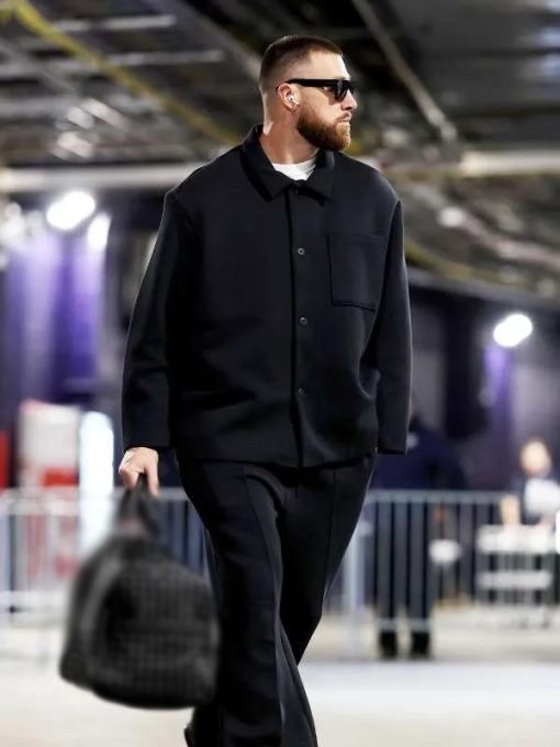 Travis Kelce Black Suit by Mensitaly
