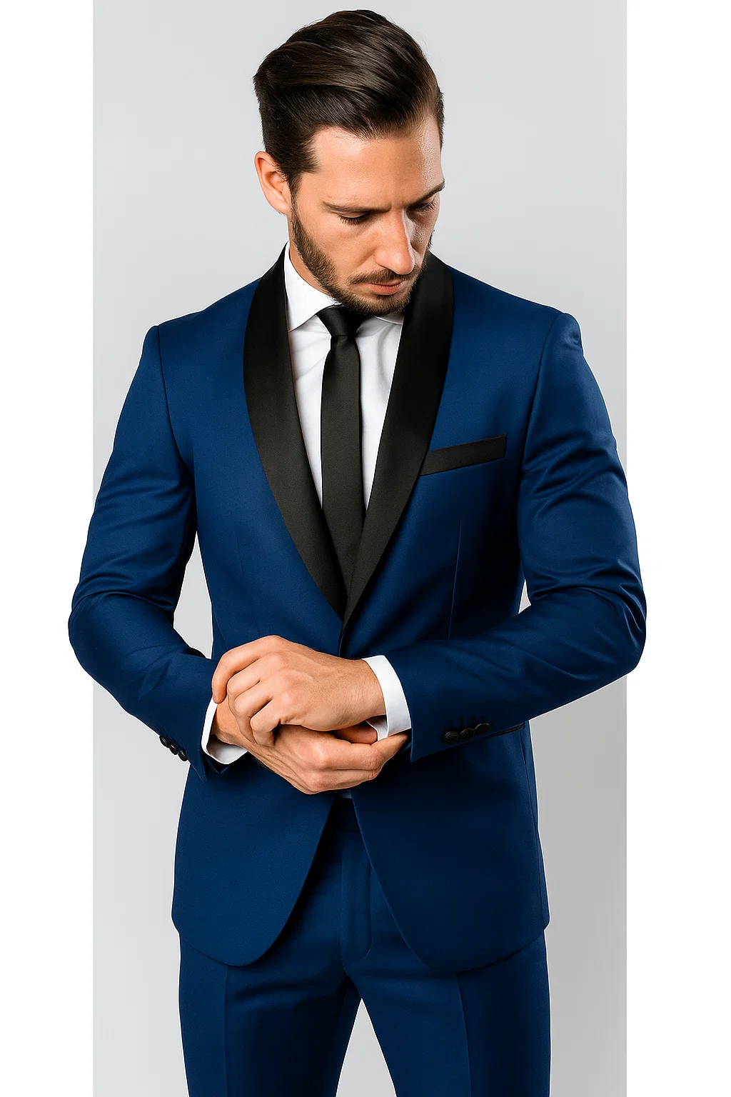 Tuxedo Shawl Lapel Black,Blue