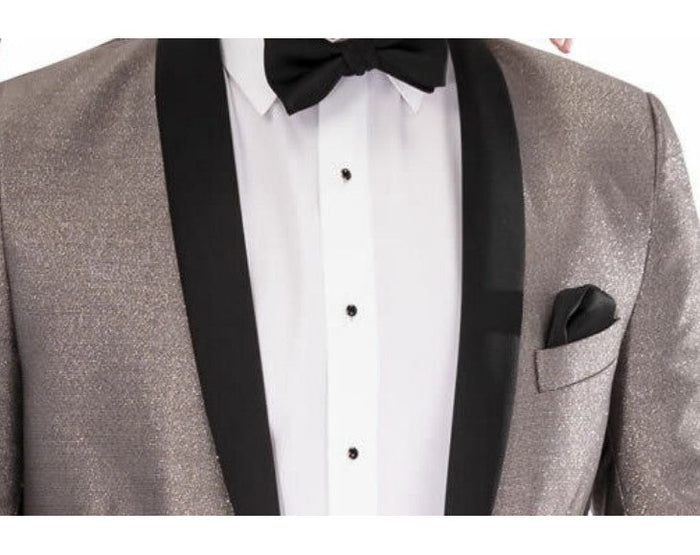 Slim Fit Black Tuxedo w/Satin Shawl Lapel