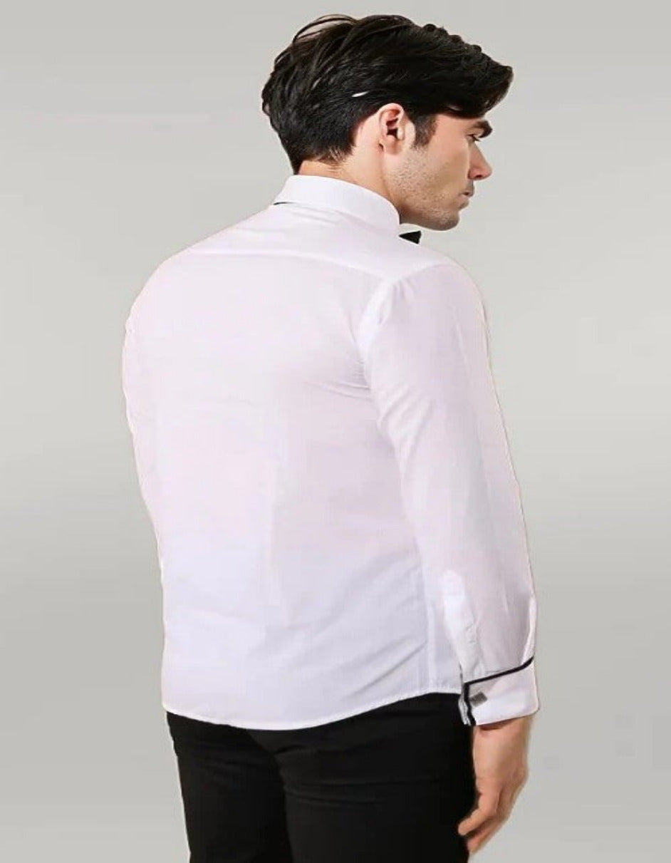 White Tuxedo Shirt Classic Cotton by Alligator Warehouse