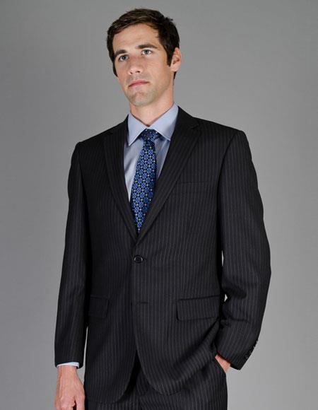 Giorgio Fiorelli Suit Men's Stripe Authentic Giorgio Fiorelli Brand suits Flat Front Pants