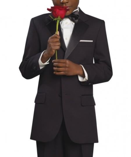 Two 2 Kids Sizes button Boys Tuxedo Suit Perfect for toddler Suit wedding attire outfits