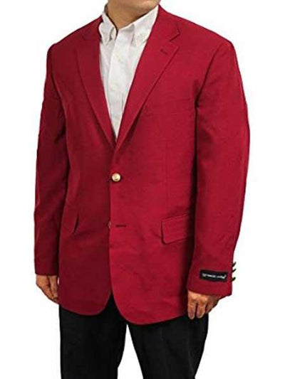 Classic 2 Button Burgundy Men's Blazer