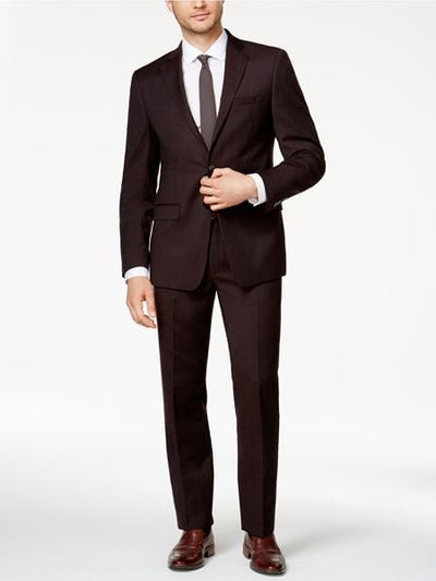 Men's Slim Fit Burgundy ~ Wine ~ Maroon Suit ~ Maroon Tuxedo