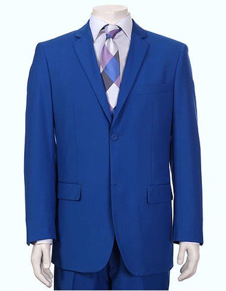 Men's Vitali Authentic 2 Button Royal Slim Fit Dress Suits for Men