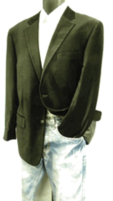 Men's 2 Button Brown Men's Velvet Men's blazer Jacket