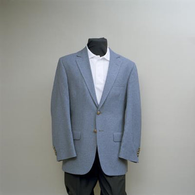Men's 2 Button Cheap Priced Unique Fashion Designer Men's Dress blazers Sale Cambridge Grey with brass buttons sportcoat