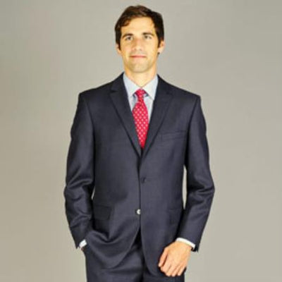 Men's Gray Fully lined with full construction Suit