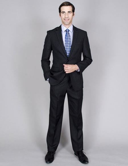 Giorgio Fiorelli Suit Men's Two Buttons Stripe Authentic Giorgio Fiorelli Brand suits