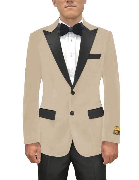 Ivory Two Button Designer Dress Blazer for Men