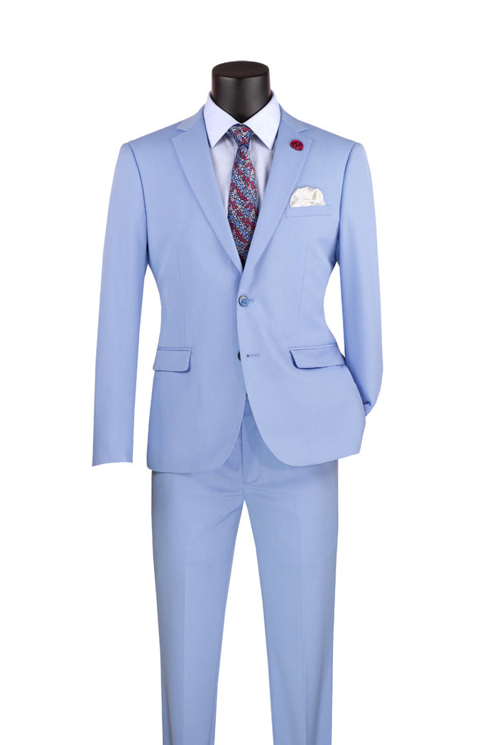 Ultra Slim Fit 2 Piece Suit in Light Blue
