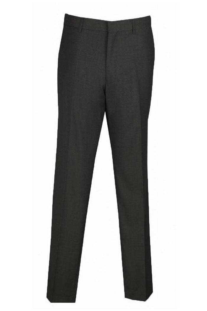 Skinny Fit Wool Feel Flat Front Dress Slacks