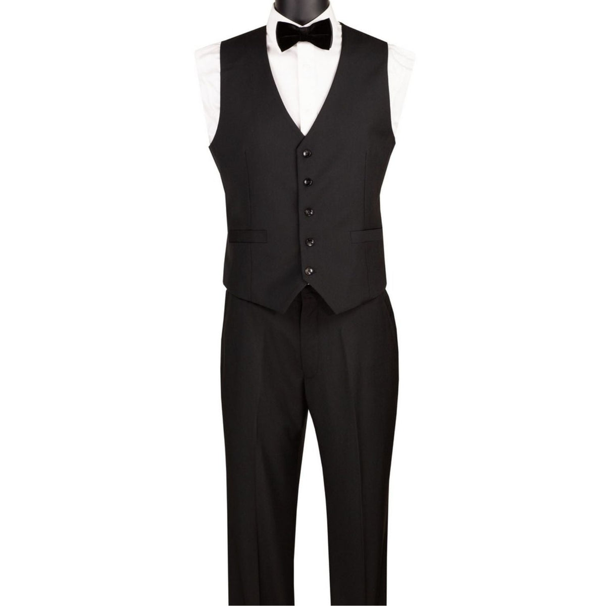 Black houndstooth 3-piece suit - additional view 2