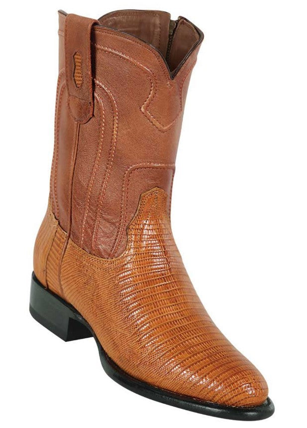 Los Altos Lizard Saddle Zipper Roper Boot