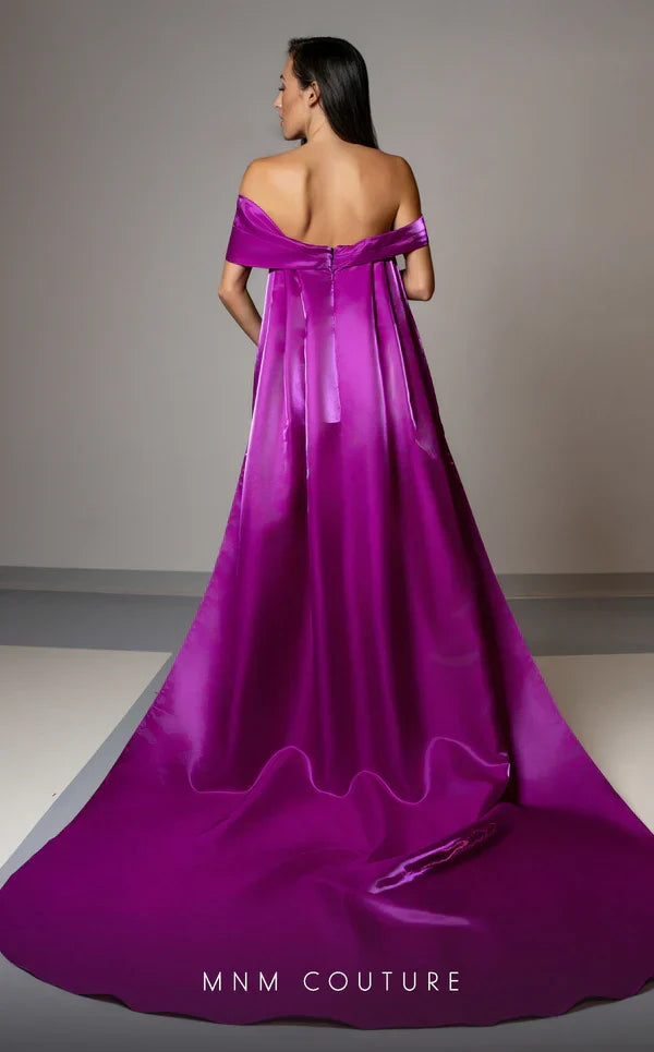 MNM Couture V07441 Black-Lime Evening Gown