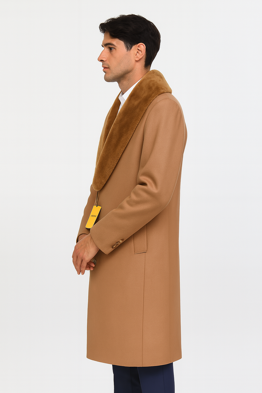 Men's Full-Length Cashmere Overcoat