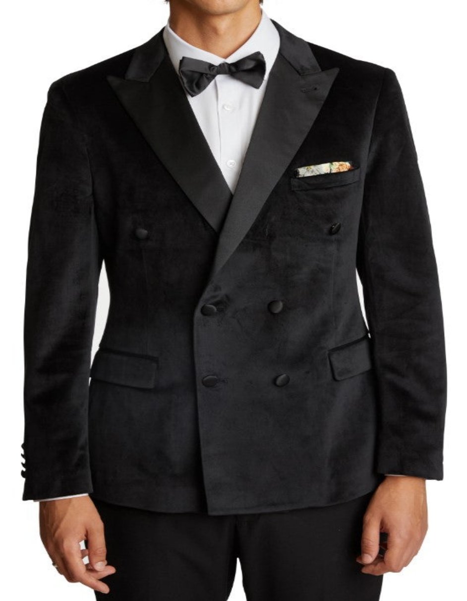 Double Breasted Velvet Tuxedo Dinner Suit